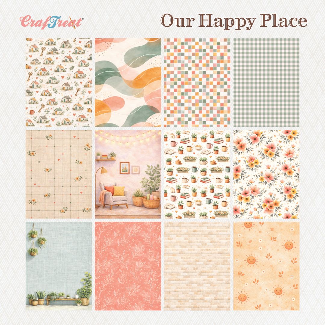 CrafTreat Paper Pad - Our Happy Place 6"x8"