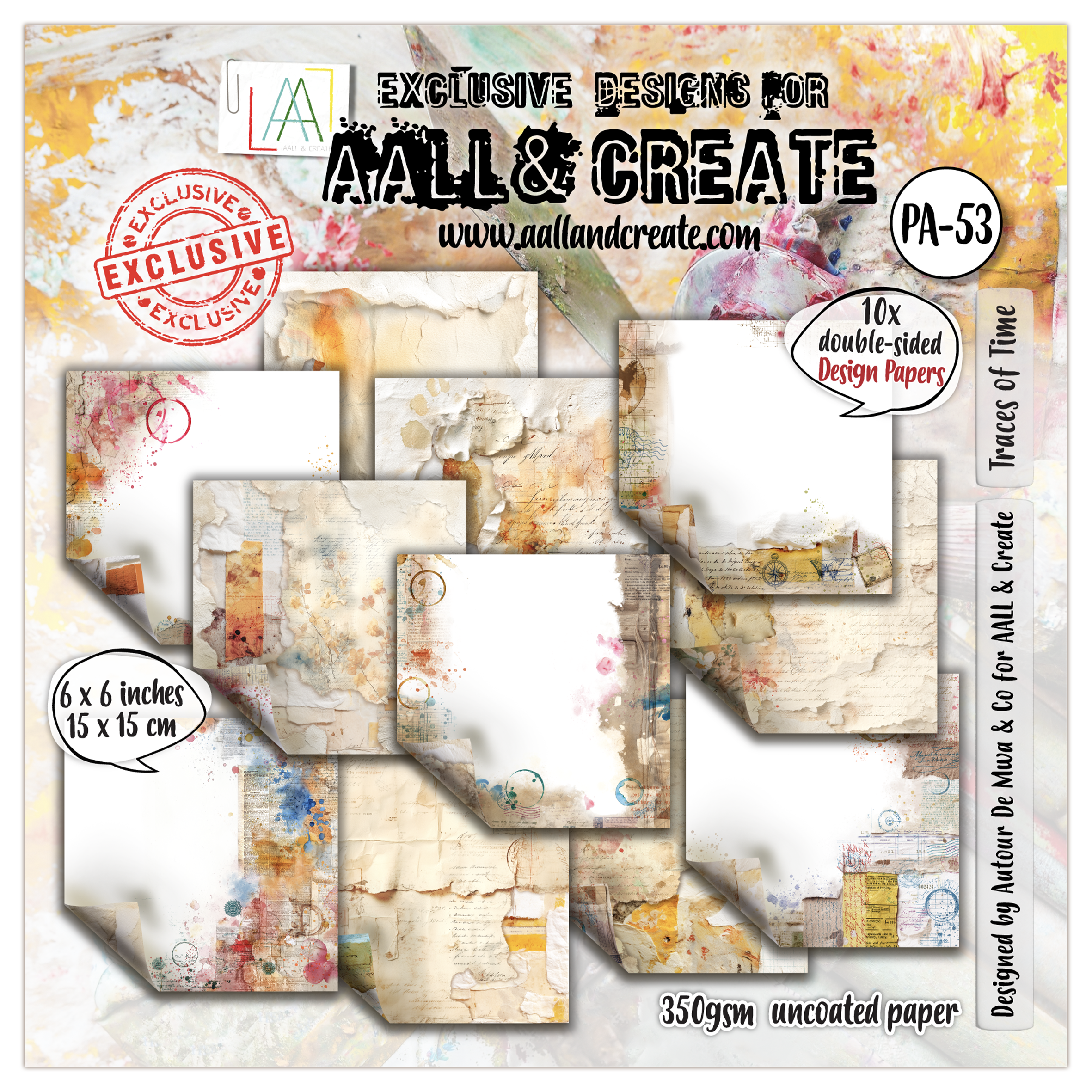 AALL and Create - 6x6 Design Paper - Traces of Time
