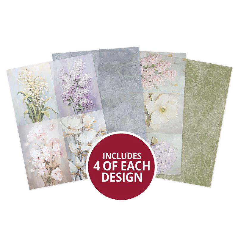 Painted Petals Printed Parchment