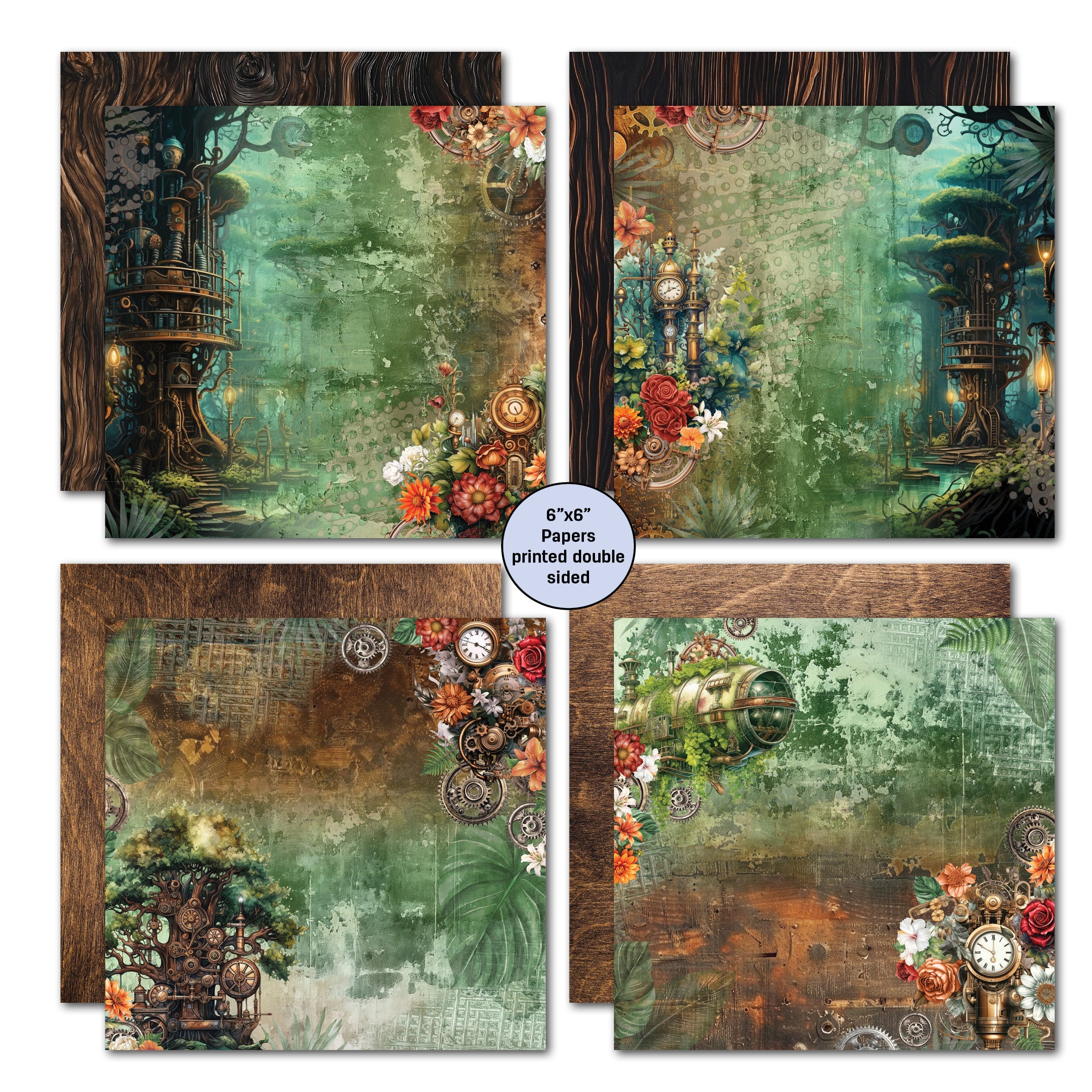 3Quarter Designs Punk'ed Forest 6x6 Paper Pack