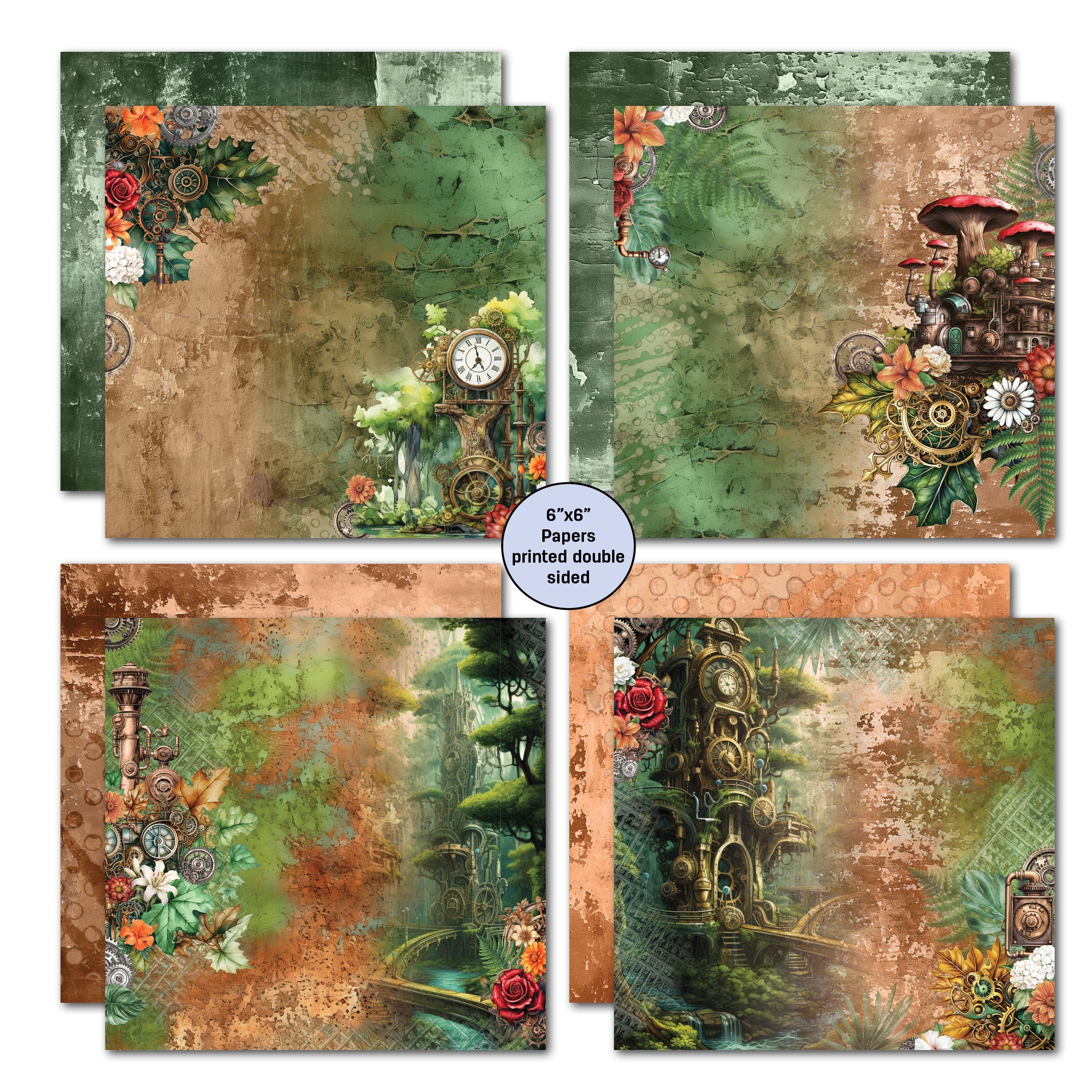 3Quarter Designs Punk'ed Forest 6x6 Paper Pack