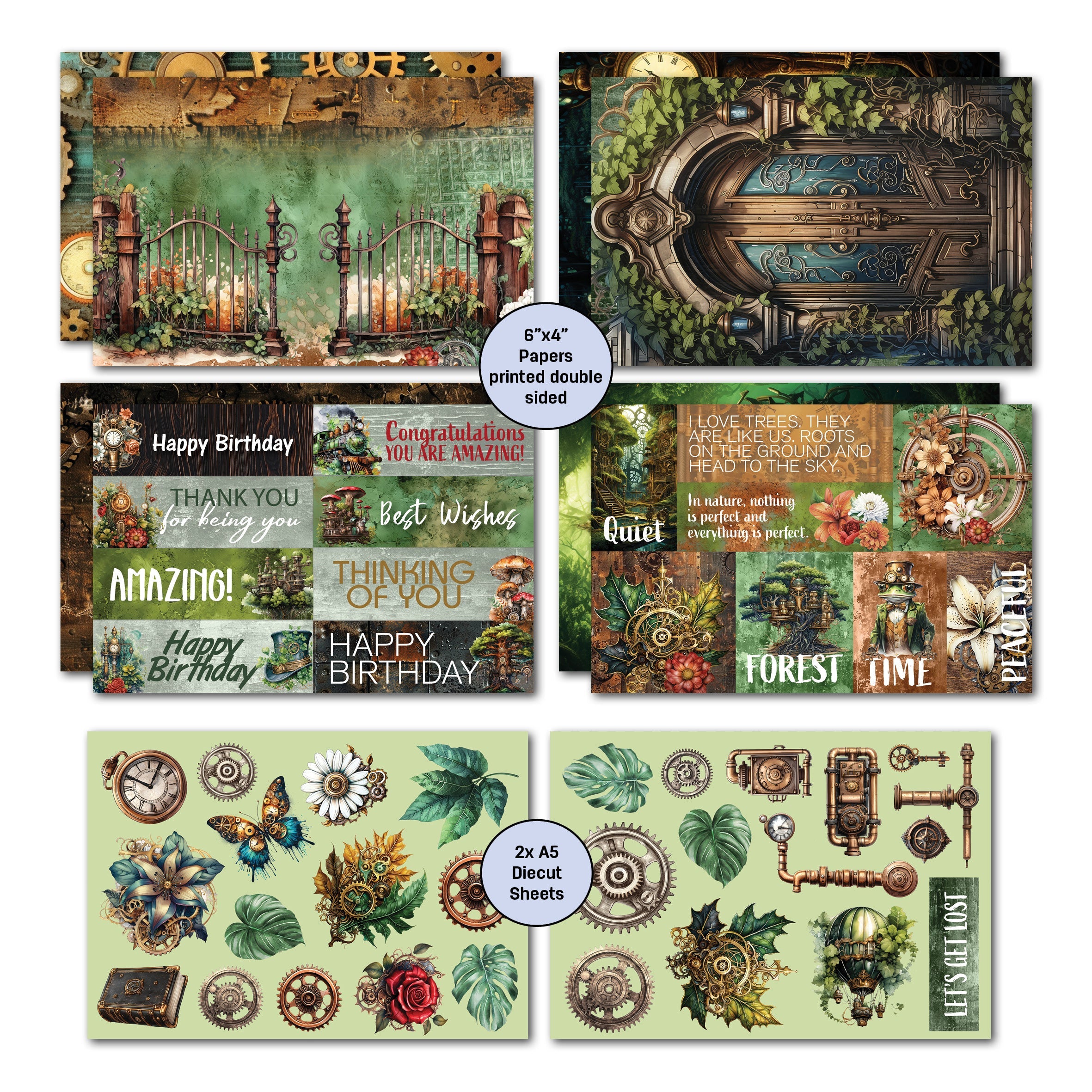 3Quarter Designs Punk'ed Forest 6x4 Card Pack