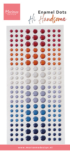 Marianne Design Enamel Dots - Hi Handsome!