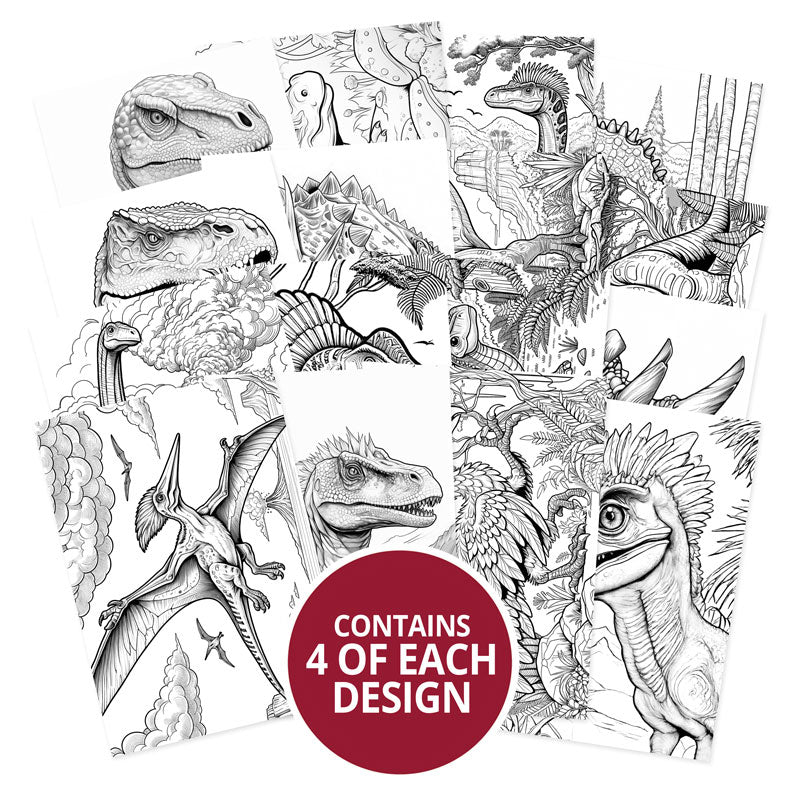 Colouring Pocket Pads - Dino Days