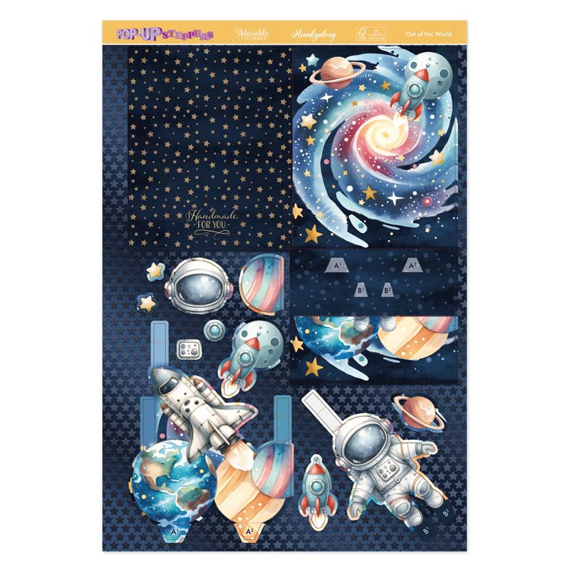 Pop-Up Stepper Cards - Out of this World!
