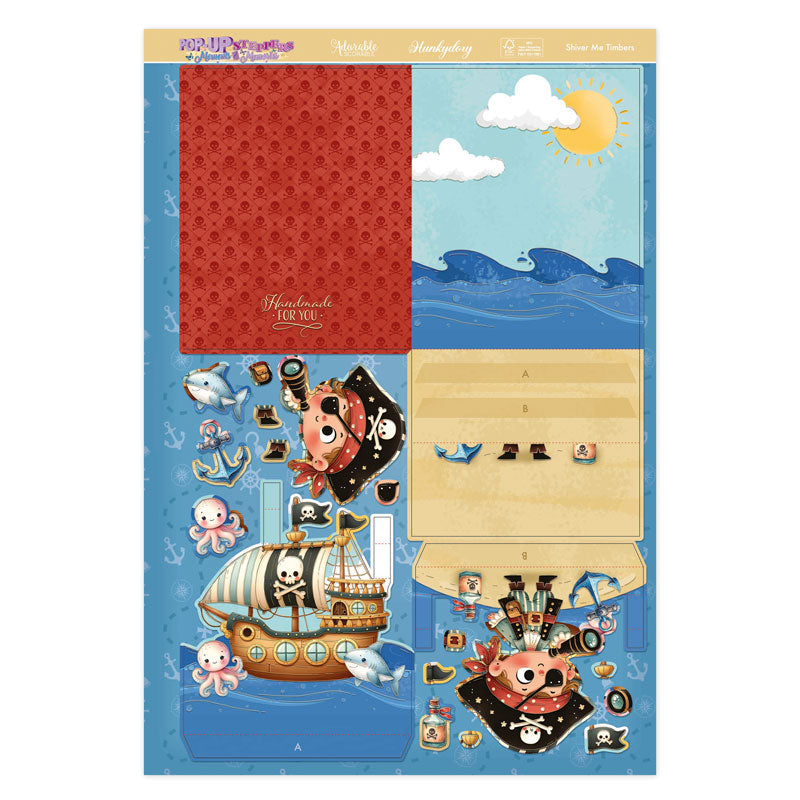 Pop-Up Stepper Card - Shiver Me Timbers