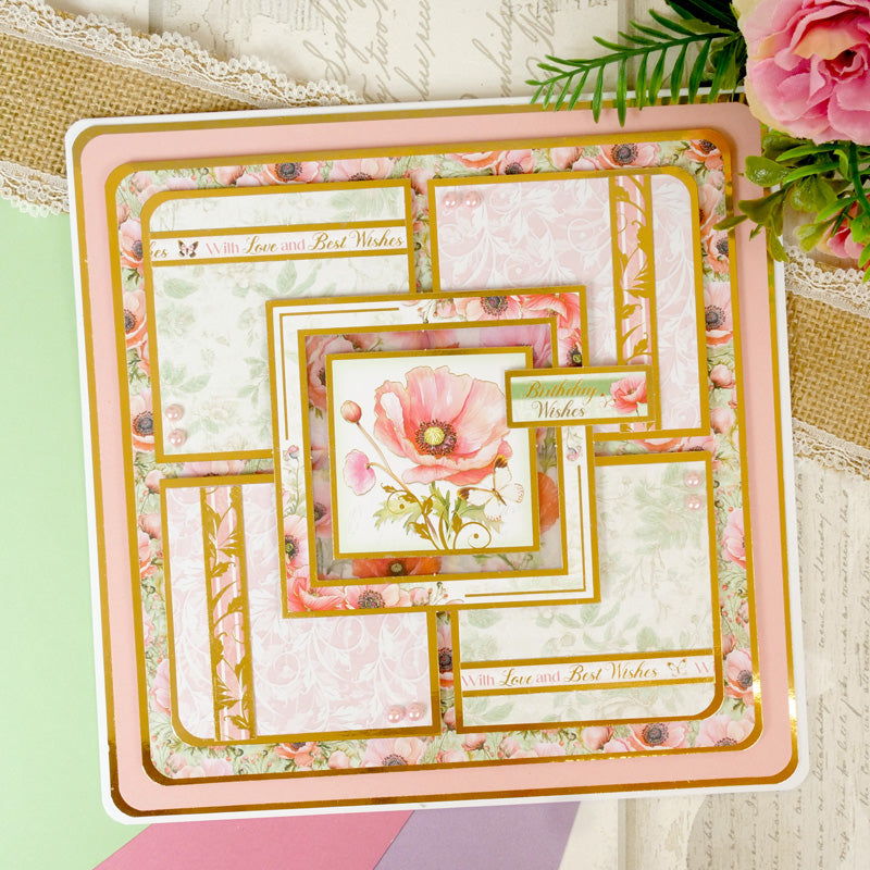 Pretty Poppies 8" x 8" Paper Pad