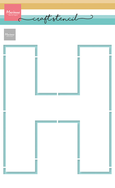 Marianne Design - Craft Stencil - H-Letter