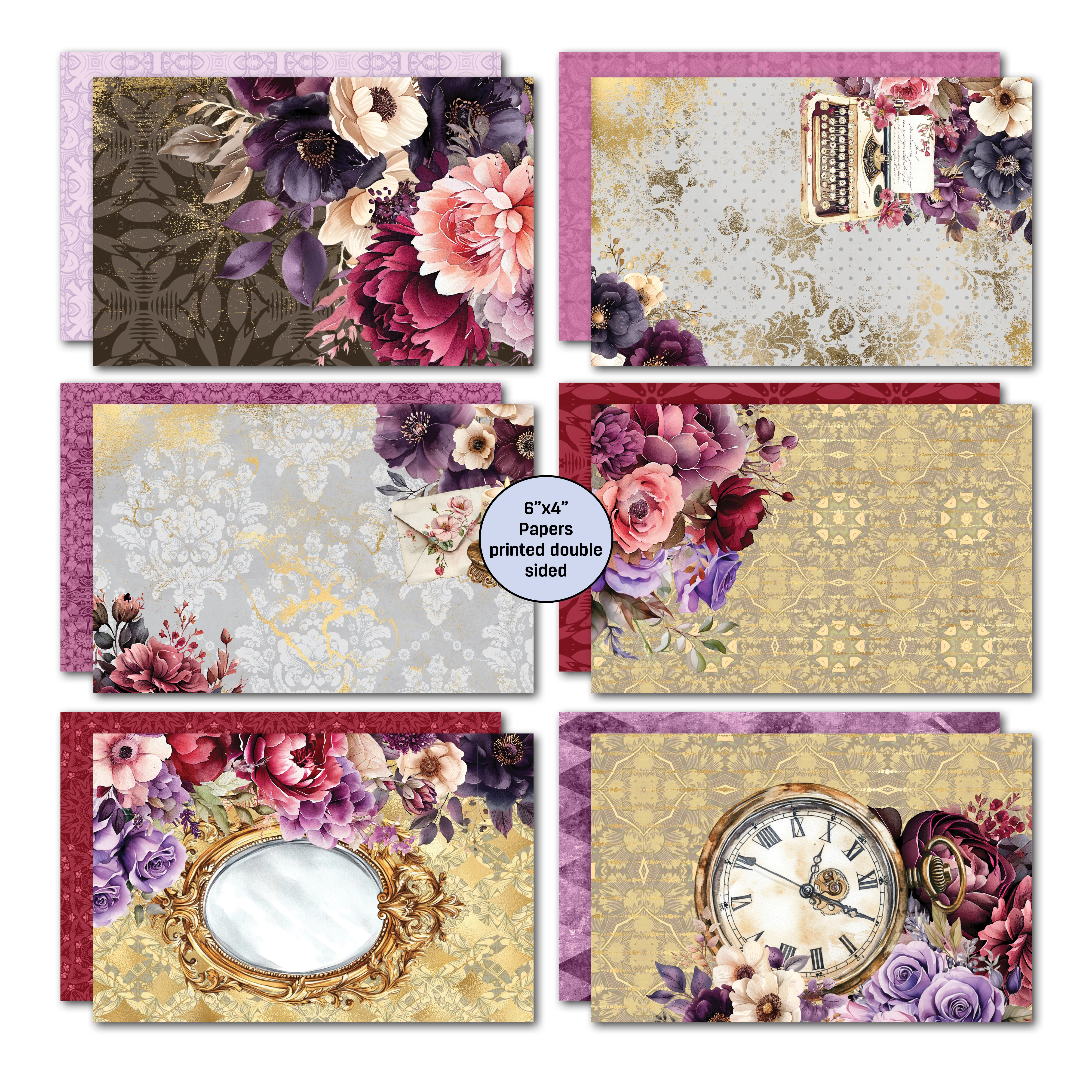 3Quarter Designs Petal Serenade 6x4 Card Pack