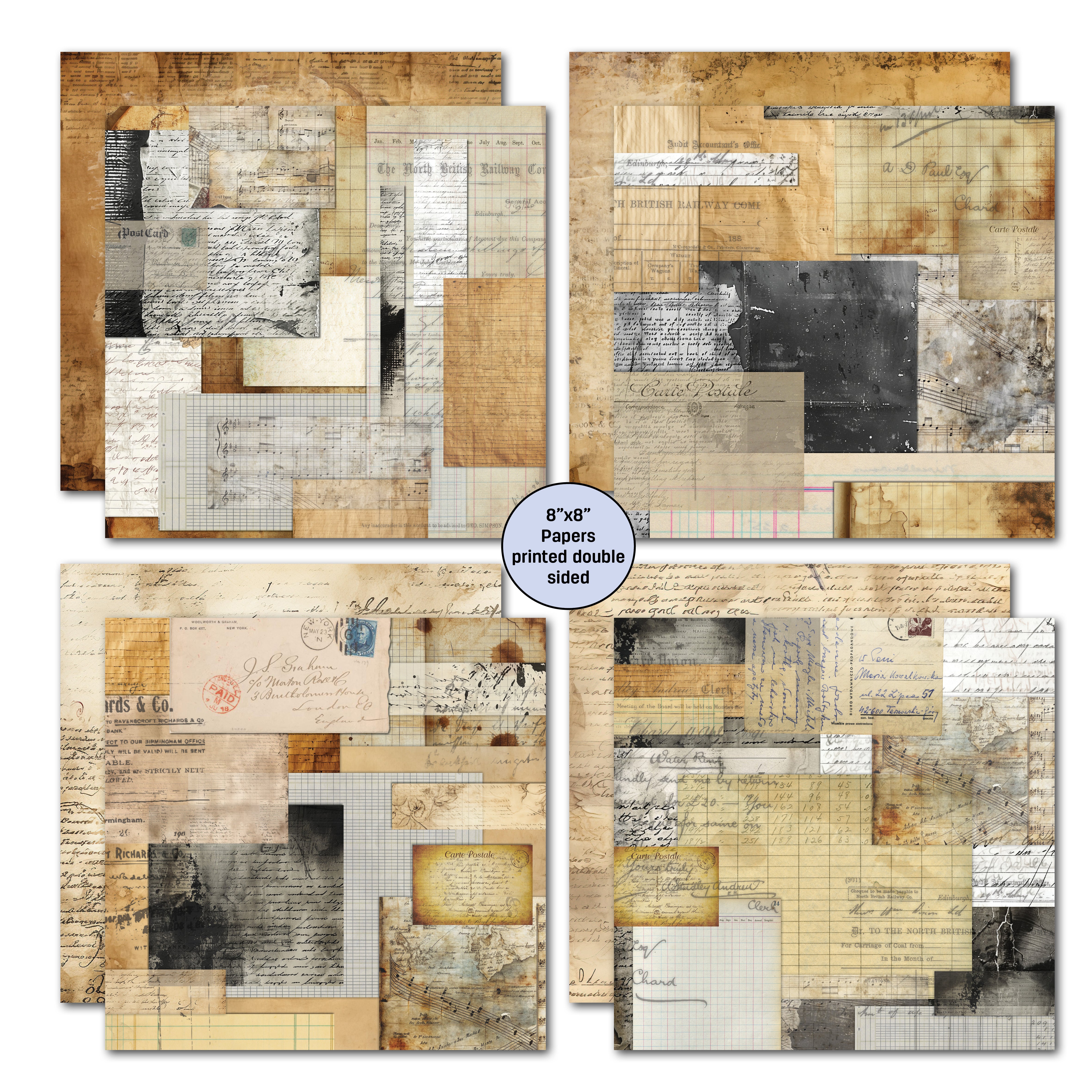 3Quarter Designs Paper Tales 8x8 Paper Pack & Diecuts Set