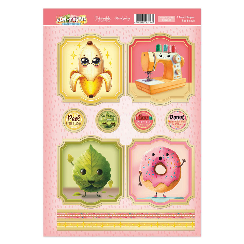 Pun-tastic Topper Sheet - A New Chapter Has Be-Pun