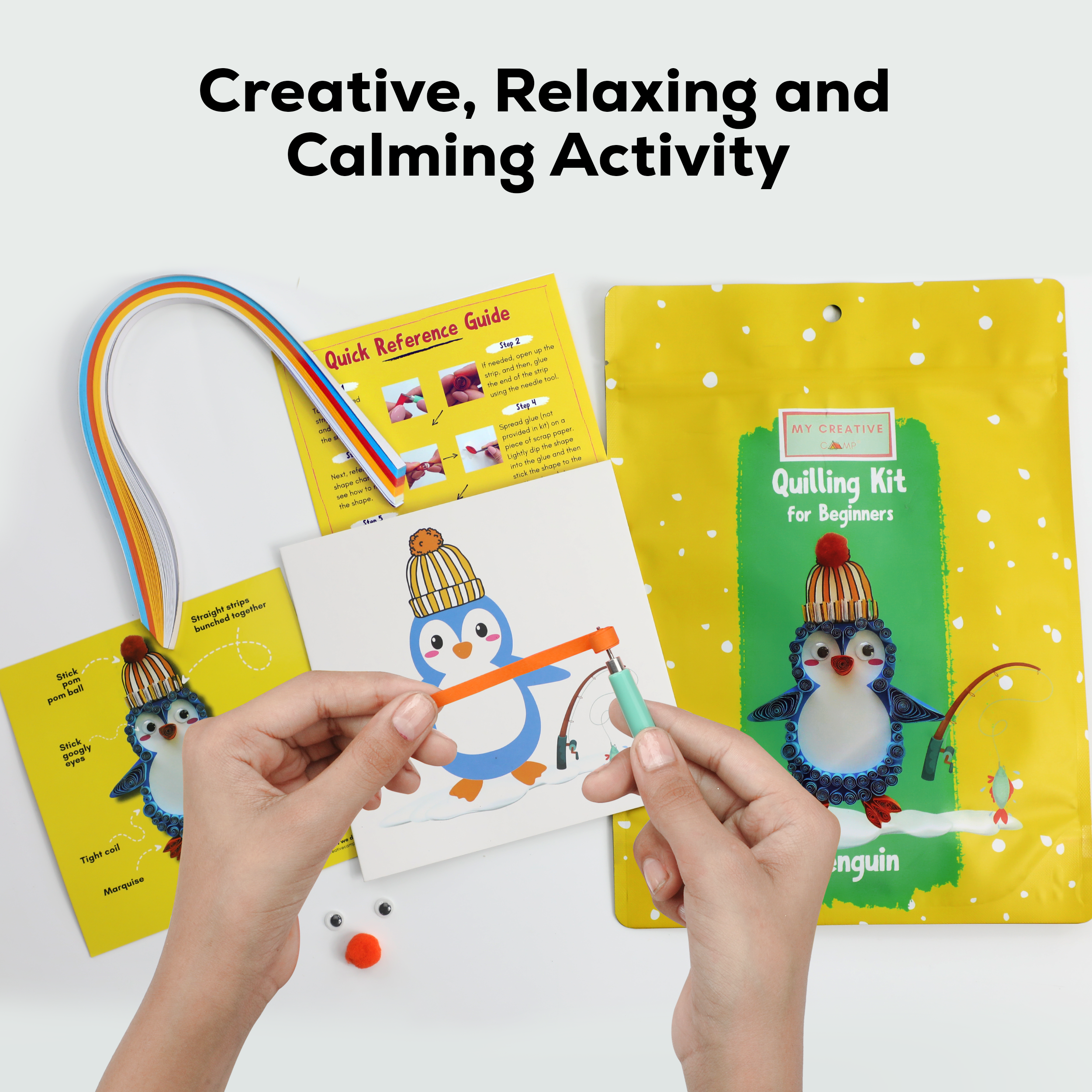 My Creative Camp Penguin Quilling Kit