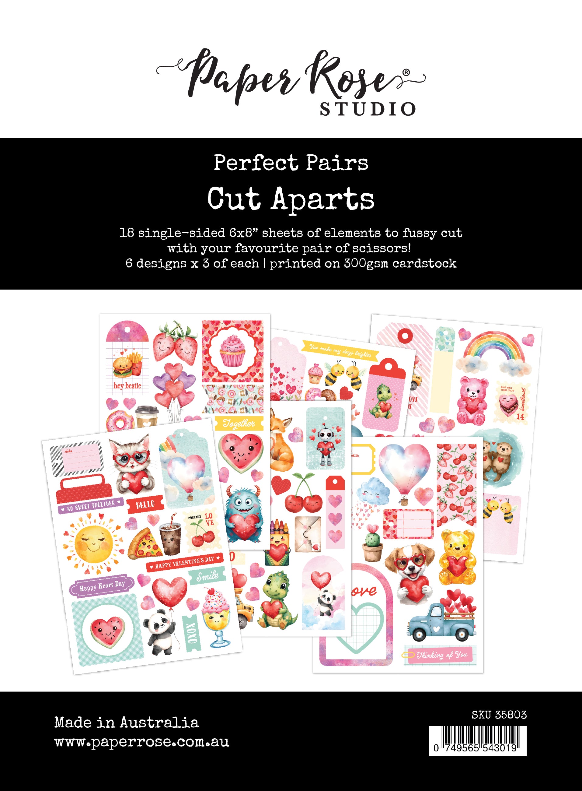 Perfect Pairs 6x8 Cut Aparts 35803