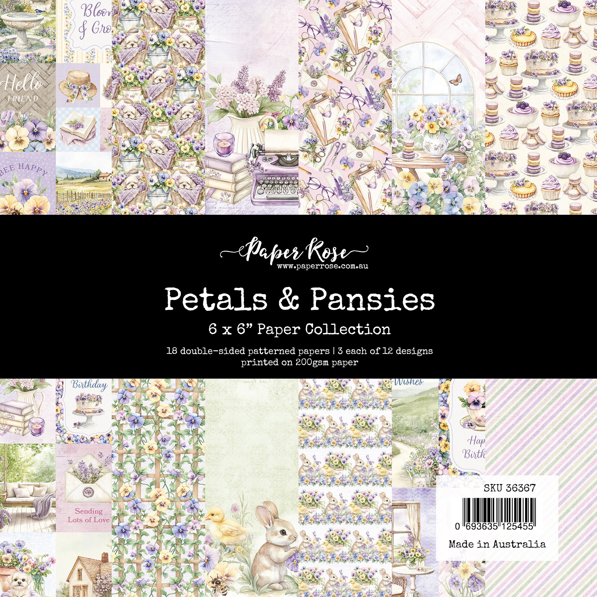 Petals & Pansies 6x6 Paper Collection 36367
