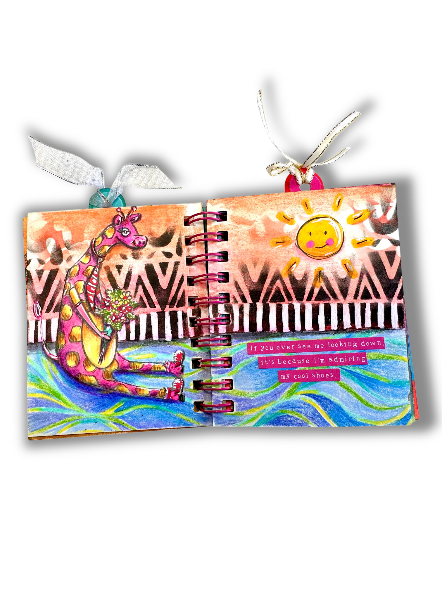 ABM Clear Stamp Dazzling Giraffes Art by Marlene 5 Pieces