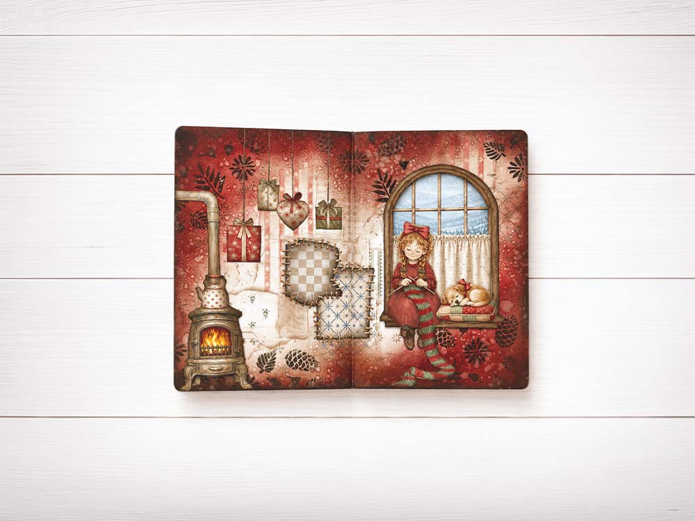 Scrapbooking Printed Pad For Art And Craft 10 Sheets cm 30.5x30.5 (12"x12") Backgrounds - Silent Night