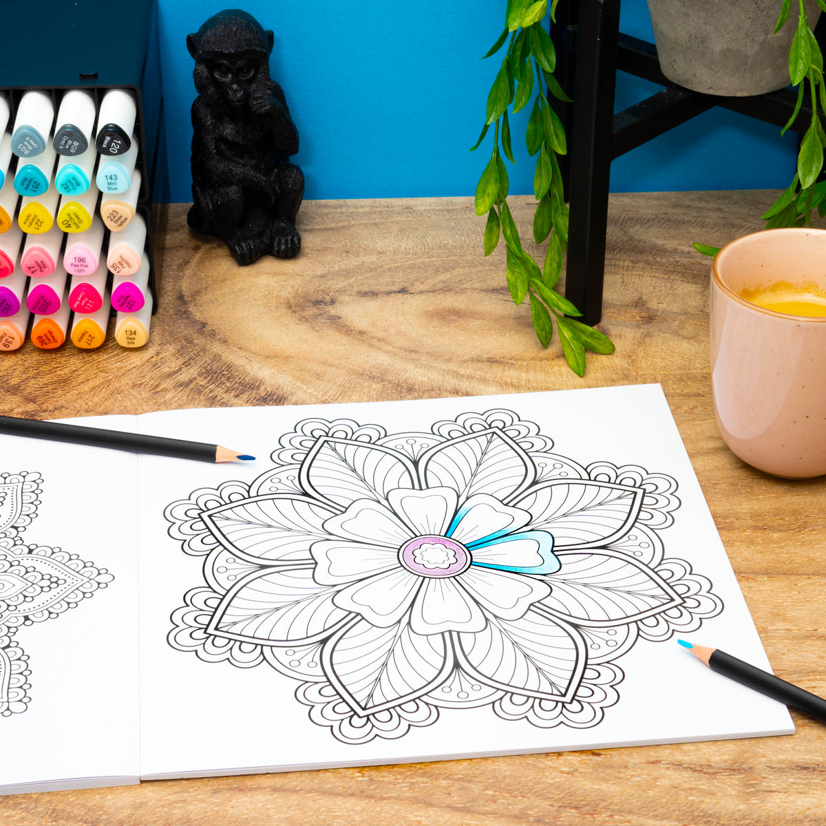 Decotime Coloring Book - Mindful Mandalas Purple 72 Sheets