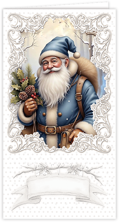 Creatief Art - Card Kit - Vintage Santa Claus - 6 cards