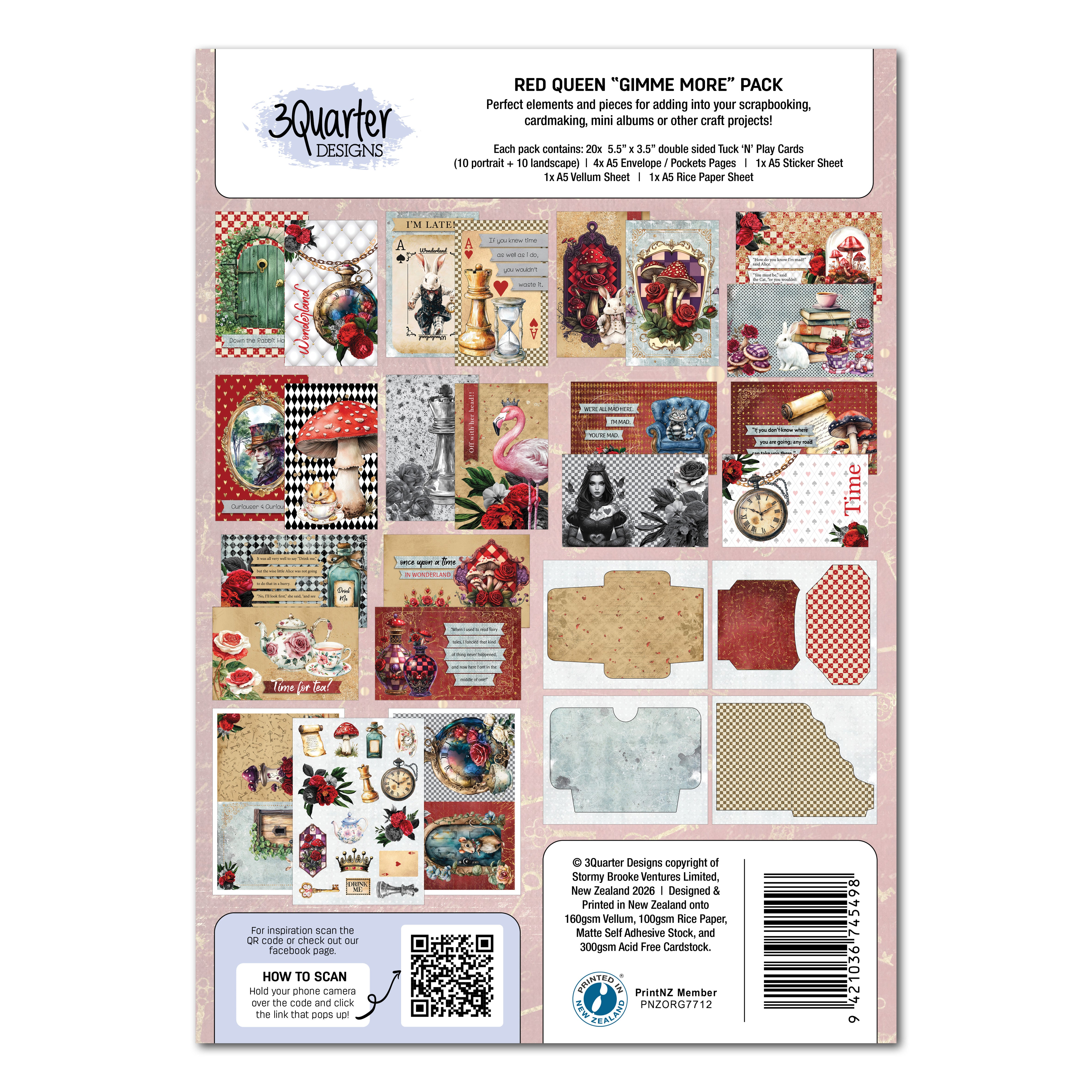 3Quarter Designs Red Queen - Gimme More Pack