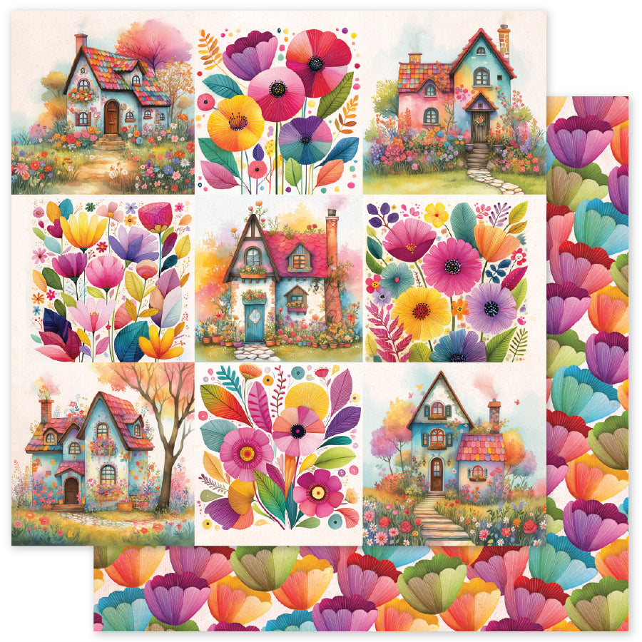 Rainbow Village Basics 12x12 Paper Collection 35322