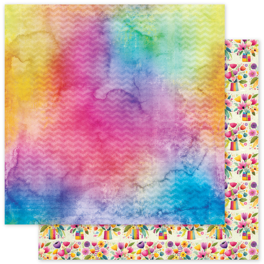 Rainbow Village Basics B 12x12 Paper (12 pc Bulk Pack) 35328