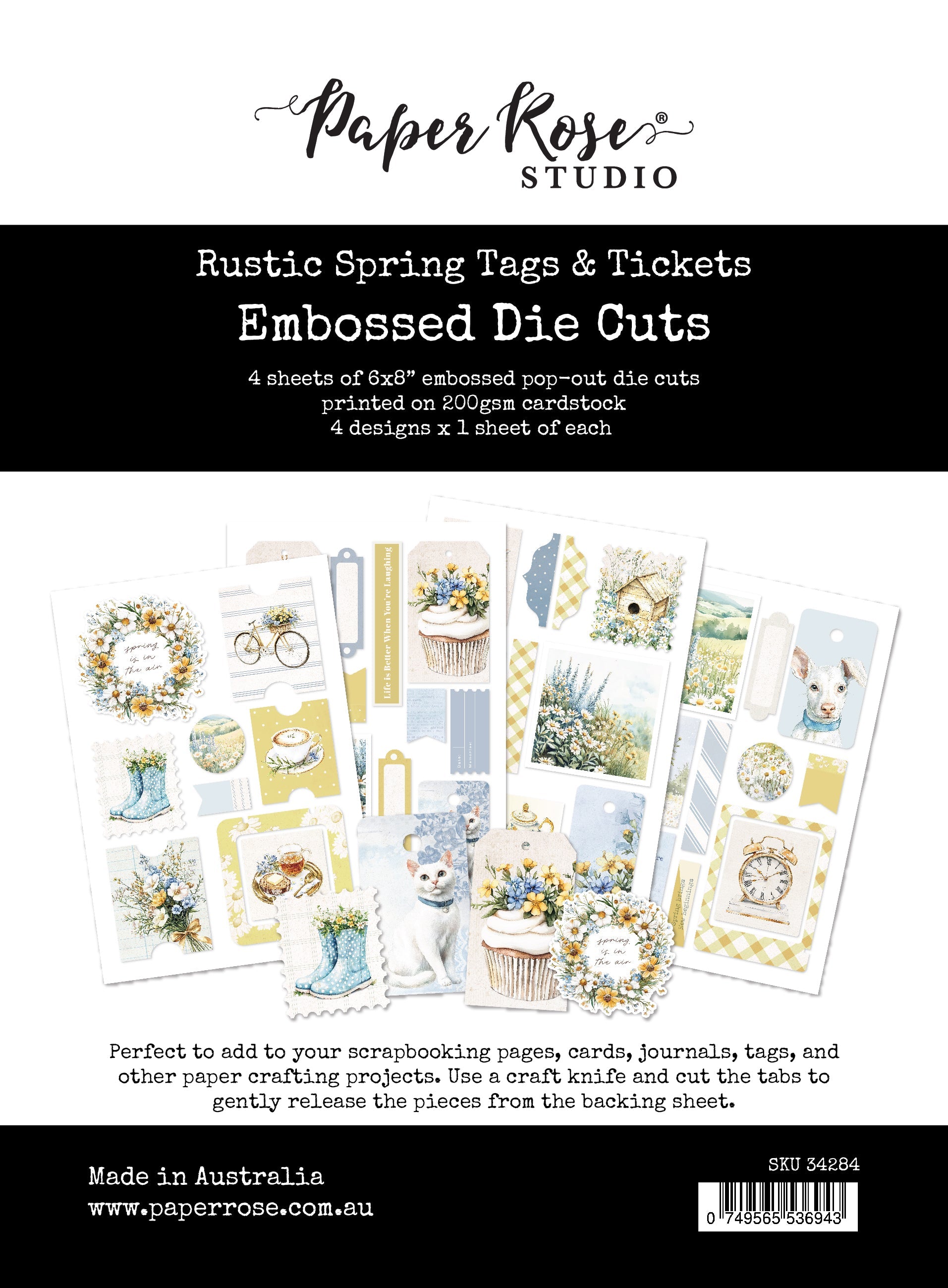 Rustic Spring Tags & Tickets Die Cuts 34284