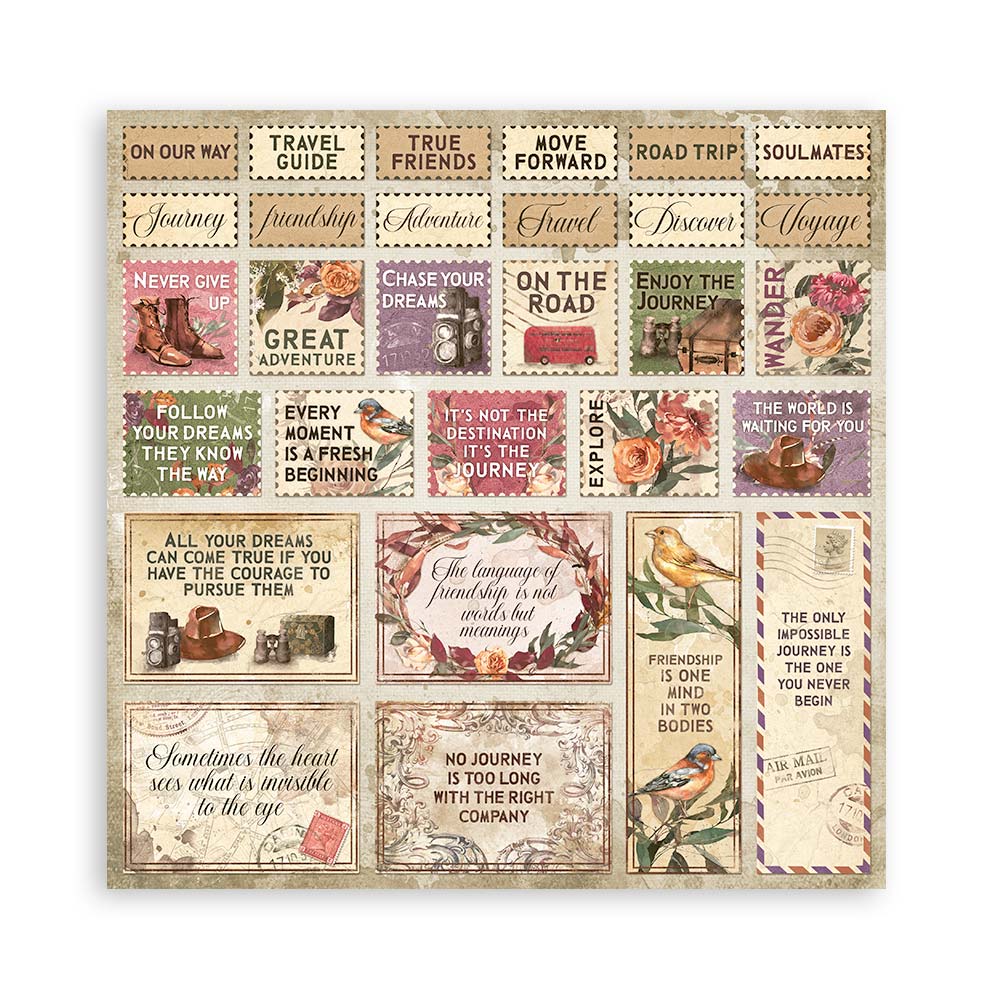 12”x12” (30.5x30.5cm) Paper Pad 10 Double Sided Printed Sheets - Our Way