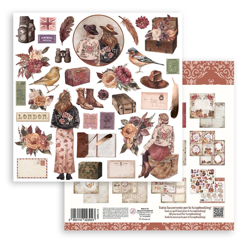 12”x12” (30.5x30.5cm) Paper Pad 10 Double Sided Printed Sheets - Our Way