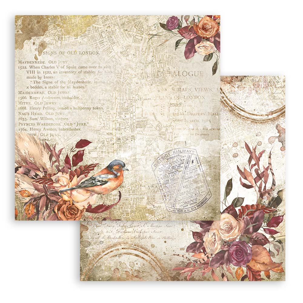 12”x12” (30.5x30.5cm) Paper Pad 10 Double Sided Printed Sheets - Our Way