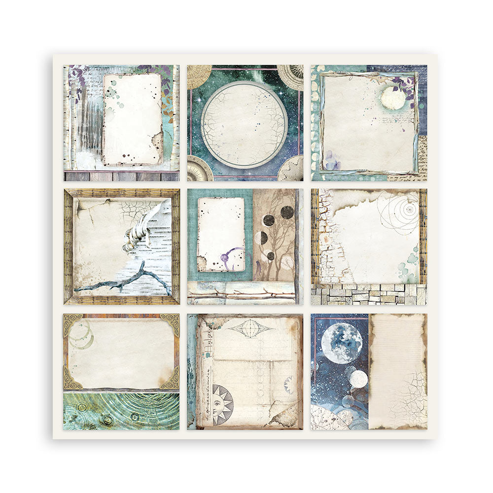 12”x12” (30.5x30.5 cm) Paper Pad 10 Double Sided Printed Sheets - Cosmos Infinity