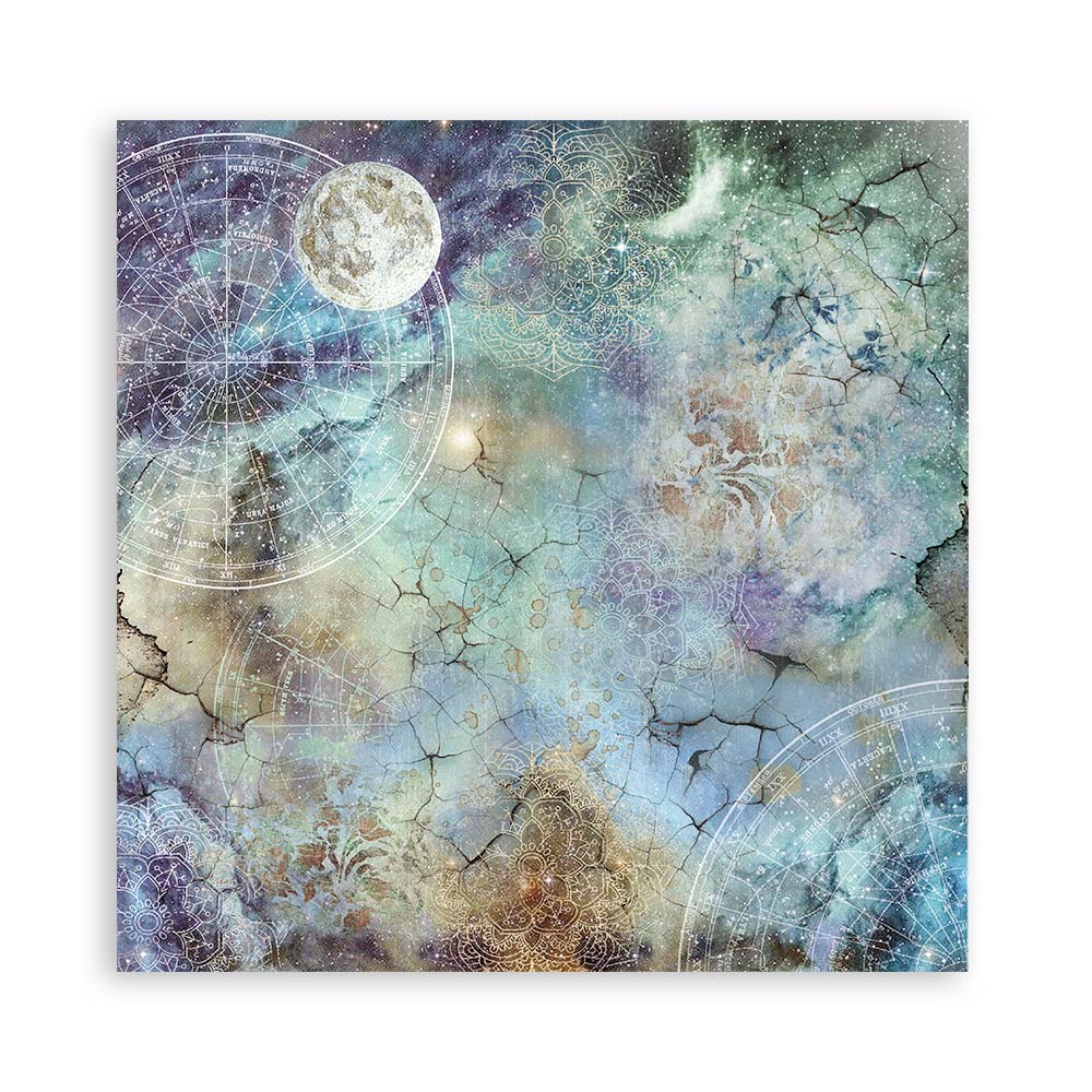 12”x12” (30.5x30.5 cm) Paper Pad 10 Double Sided Printed Sheets - Cosmos Infinity