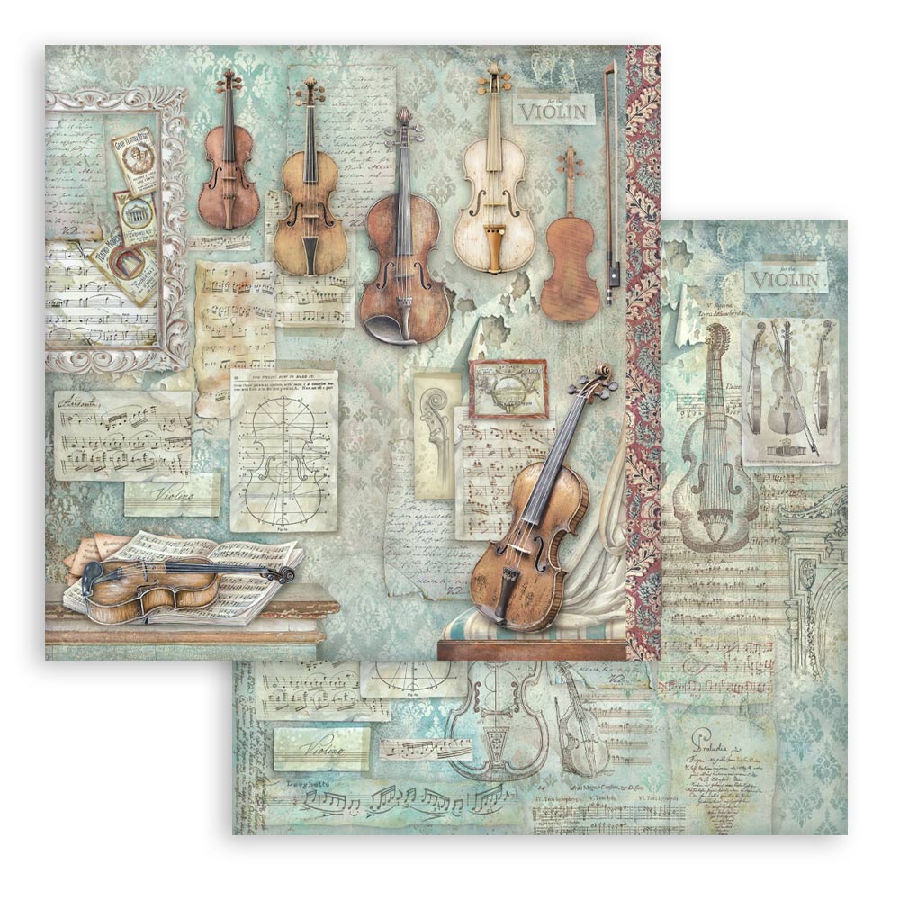 Scrapbooking Printed Pad For Art And Craft 10 Sheets cm 30.5x30.5 (12"x12") - Symphony
