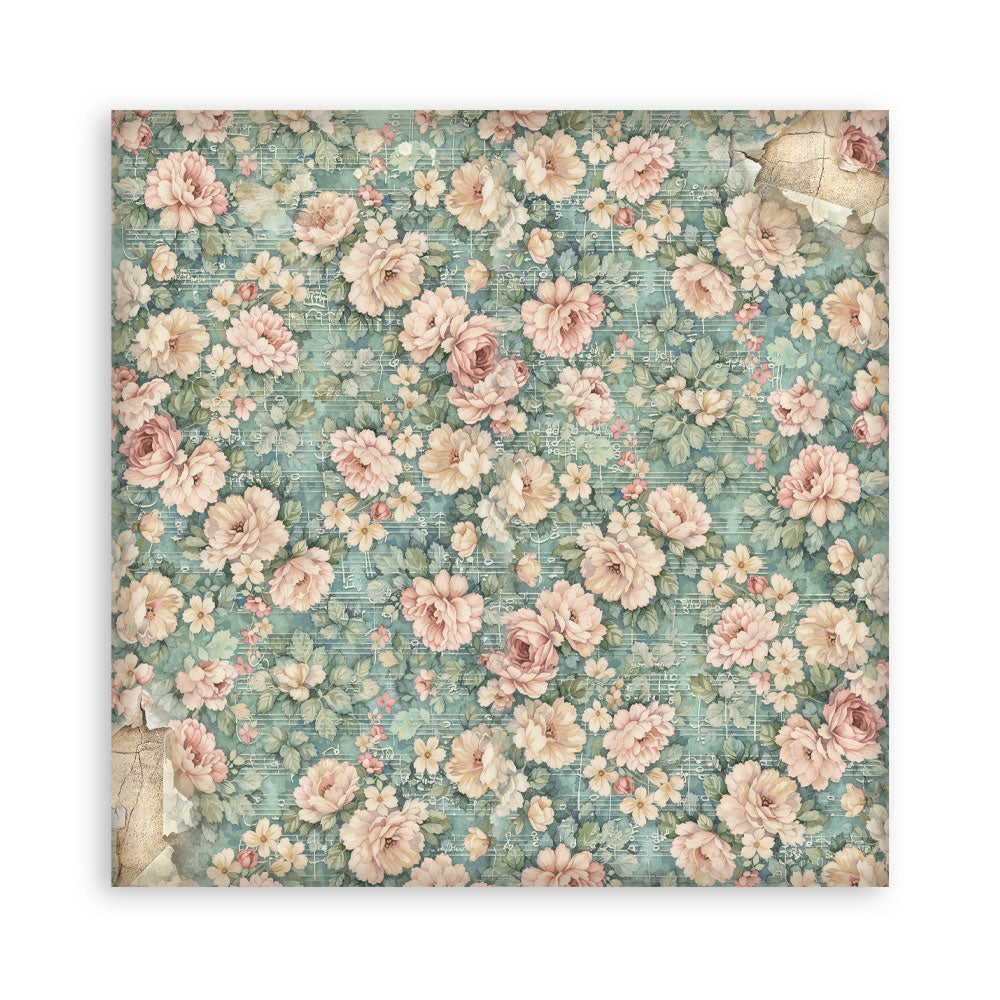 Scrapbooking Printed Pad For Art And Craft 10 Sheets cm 30.5x30.5 (12"x12") Backgrounds - Symphony
