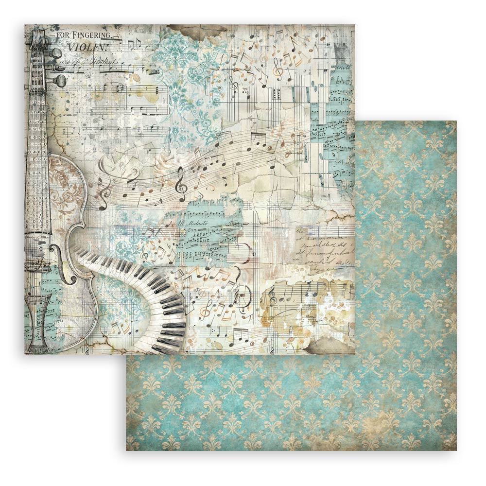 Scrapbooking Printed Pad For Art And Craft 10 Sheets cm 30.5x30.5 (12"x12") Backgrounds - Symphony