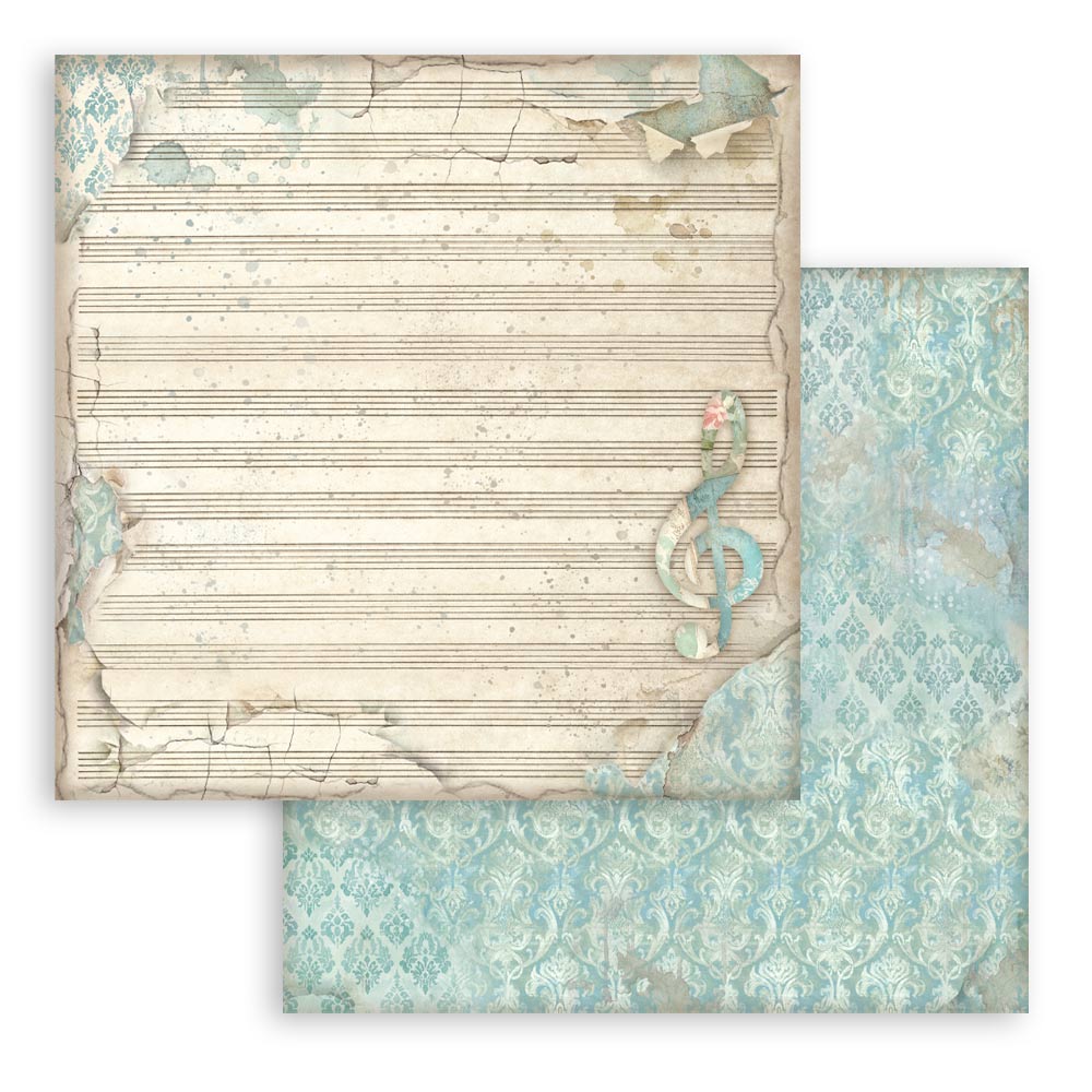 Scrapbooking Printed Pad For Art And Craft 10 Sheets cm 30.5x30.5 (12"x12") Backgrounds - Symphony