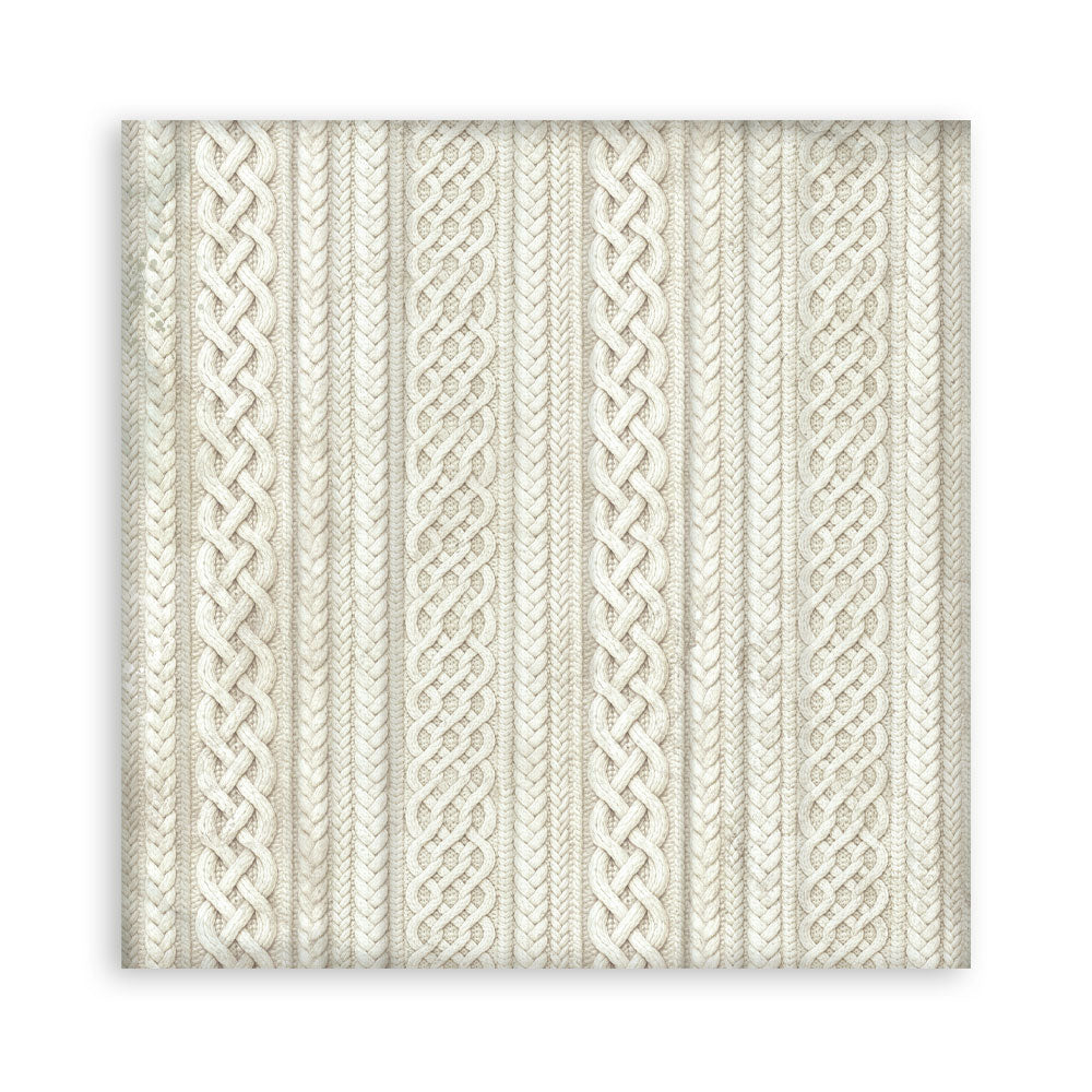 Scrapbooking Printed Pad For Art And Craft 10 Sheets cm 30.5x30.5 (12"x12") Backgrounds - White Christmas