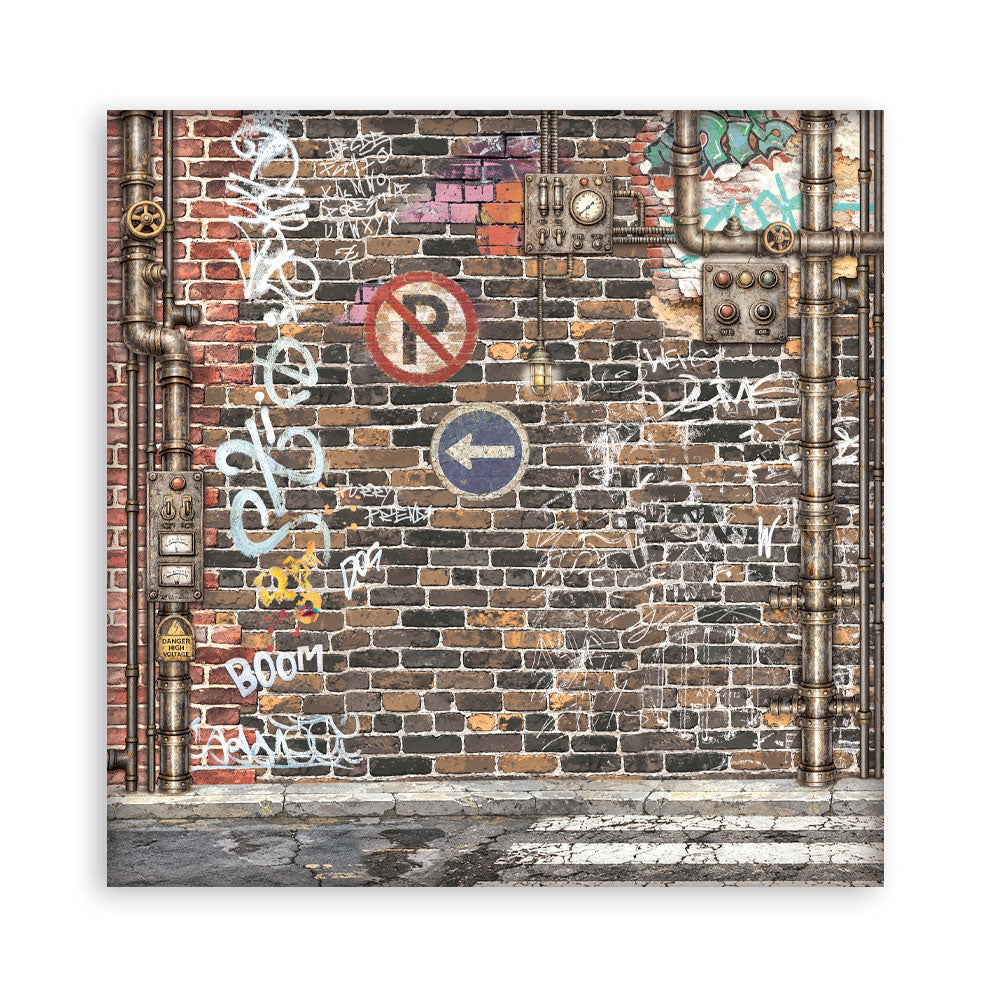 12”x12” (30.5x30.5 cm) Paper Pad 10 Double Sided Printed Sheets - Furry Friends 2