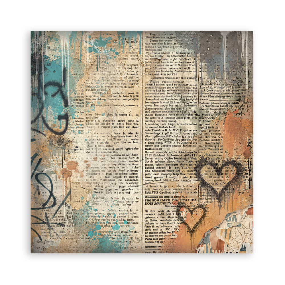 12”x12” (30.5x30.5 cm) Paper Pad 10 Double Sided Printed Backgrounds Sheets - Furry Friends 2