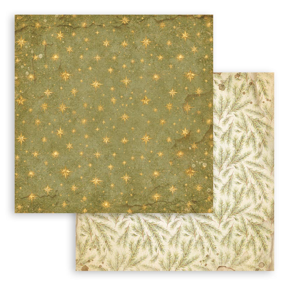 Scrapbooking Printed Pad For Art And Craft 10 Sheets cm 20.3x20.3 (8"x8") Backgrounds - Silent Night