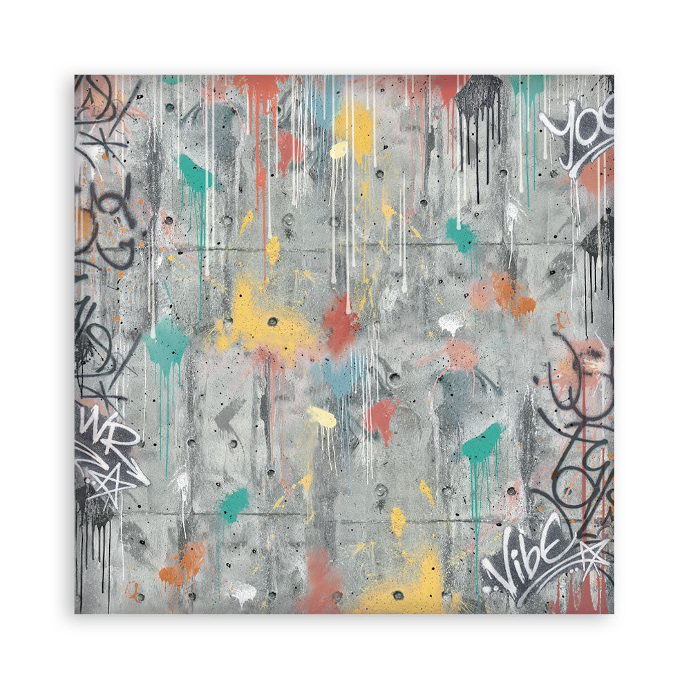 8”x8” (20.3x20.3 cm) Paper Pad 10 Double Sided Printed Backgrounds Sheets - Furry Friends 2