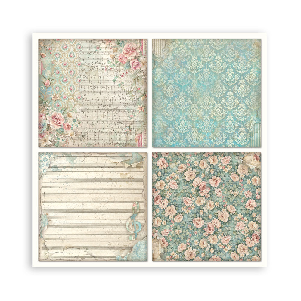 Scrapbooking Printed Pad For Art And Craft 22 Sheets cm 20.3x20.3 (8"x8") Single Face Symphony
