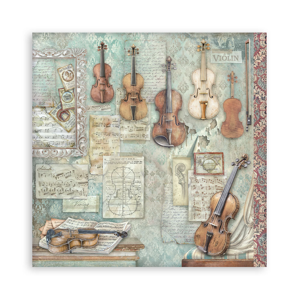 Scrapbooking Printed Pad For Art And Craft 22 Sheets cm 20.3x20.3 (8"x8") Single Face Symphony