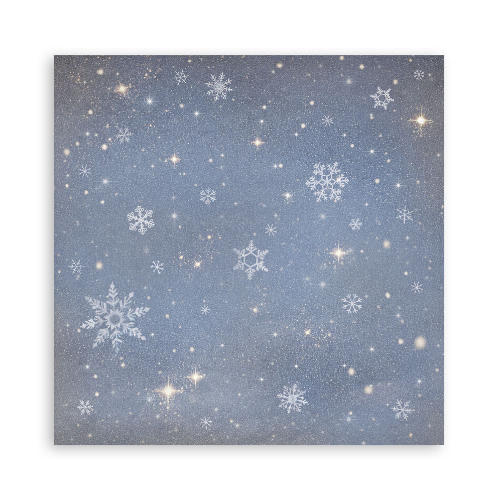 Scrapbooking Printed Pad For Art And Craft 22 Sheets cm 20.3x20.3 (8"x8") Single Face Silent Night