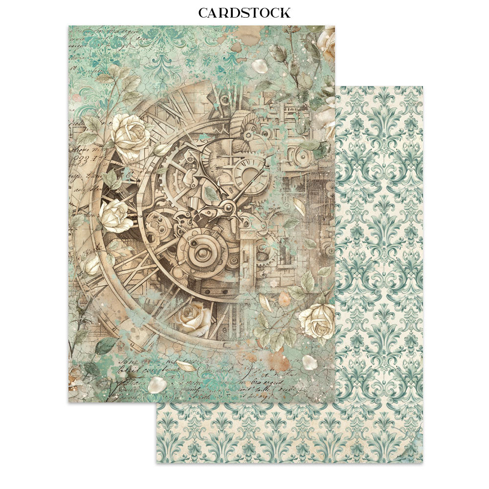 Printed Art Junk Journal: Stickers, Cut-Outs, Backgrounds For Art And Craft - Gardens Of Time