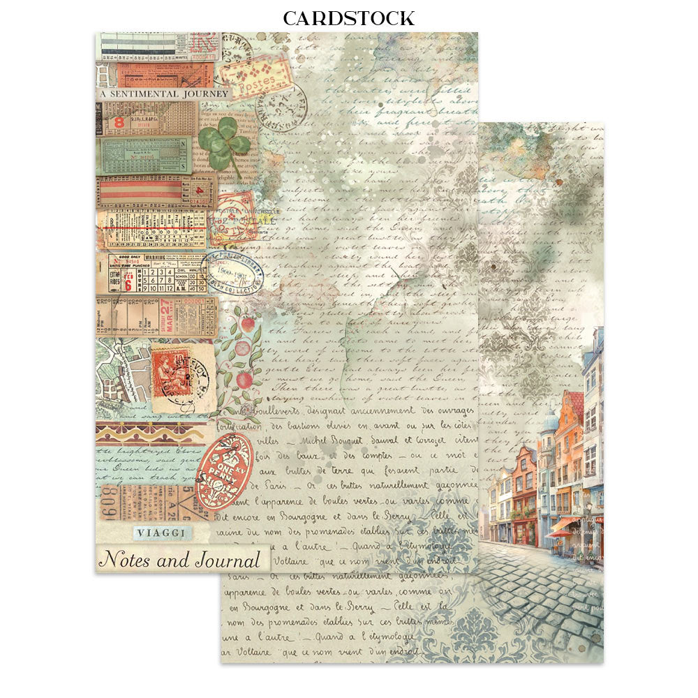 Printed Art Junk Journal: Stickers, Cut-Outs, Backgrounds For Art And Craft - Art Of Travelling
