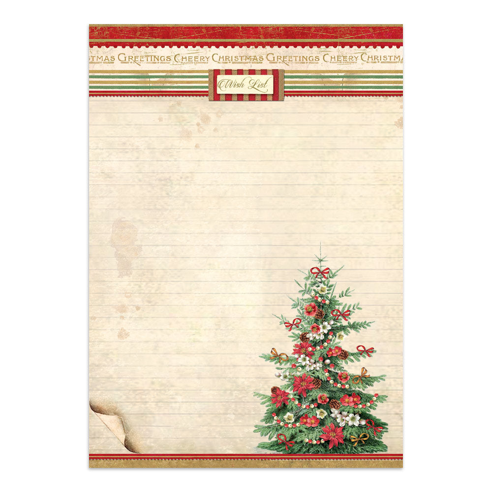 Printed Art Junk Journal: Stickers, Cut-Outs, Backgrounds For Art And Craft - Classic Christmas