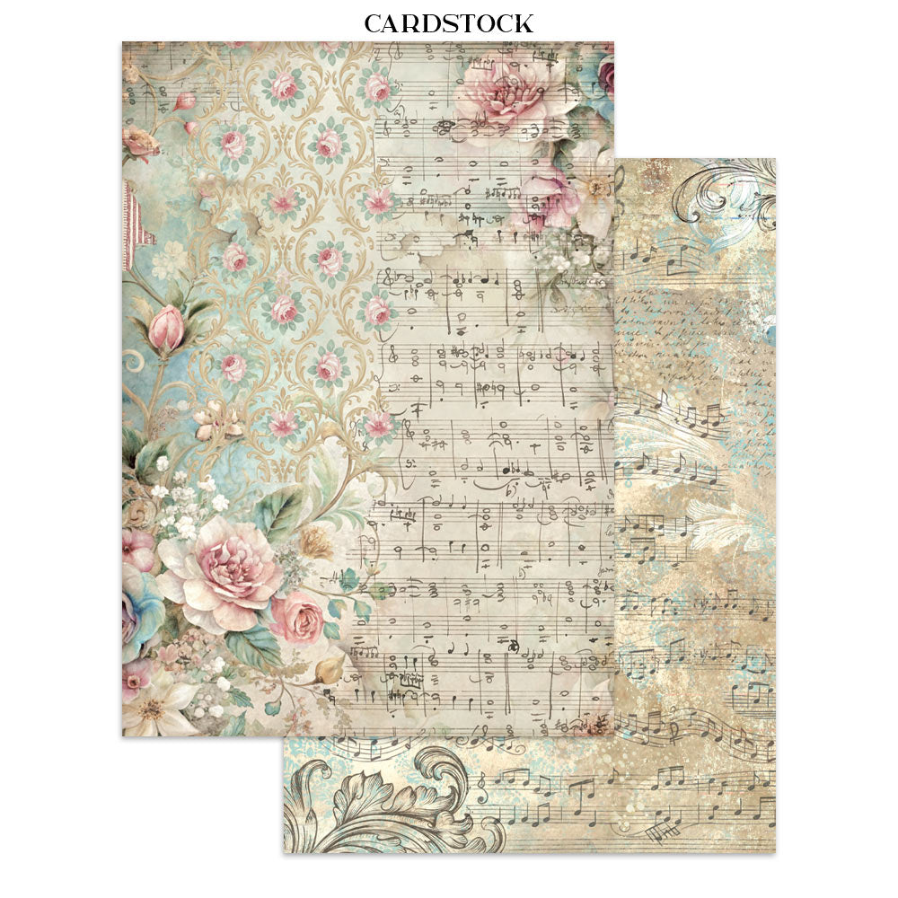 Printed Art Junk Journal: Stickers, Cut-Outs, Backgrounds For Art And Craft - Symphony