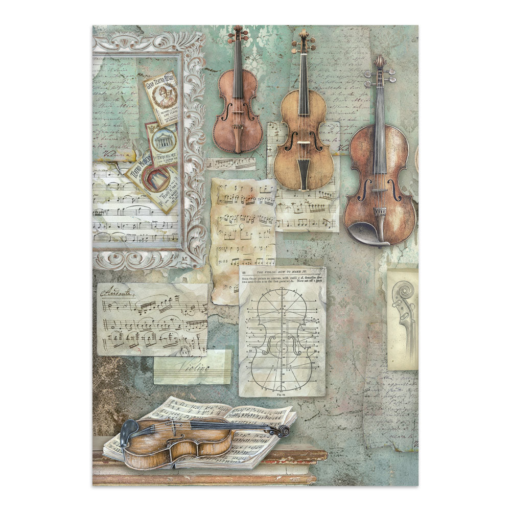Printed Art Junk Journal: Stickers, Cut-Outs, Backgrounds For Art And Craft - Symphony