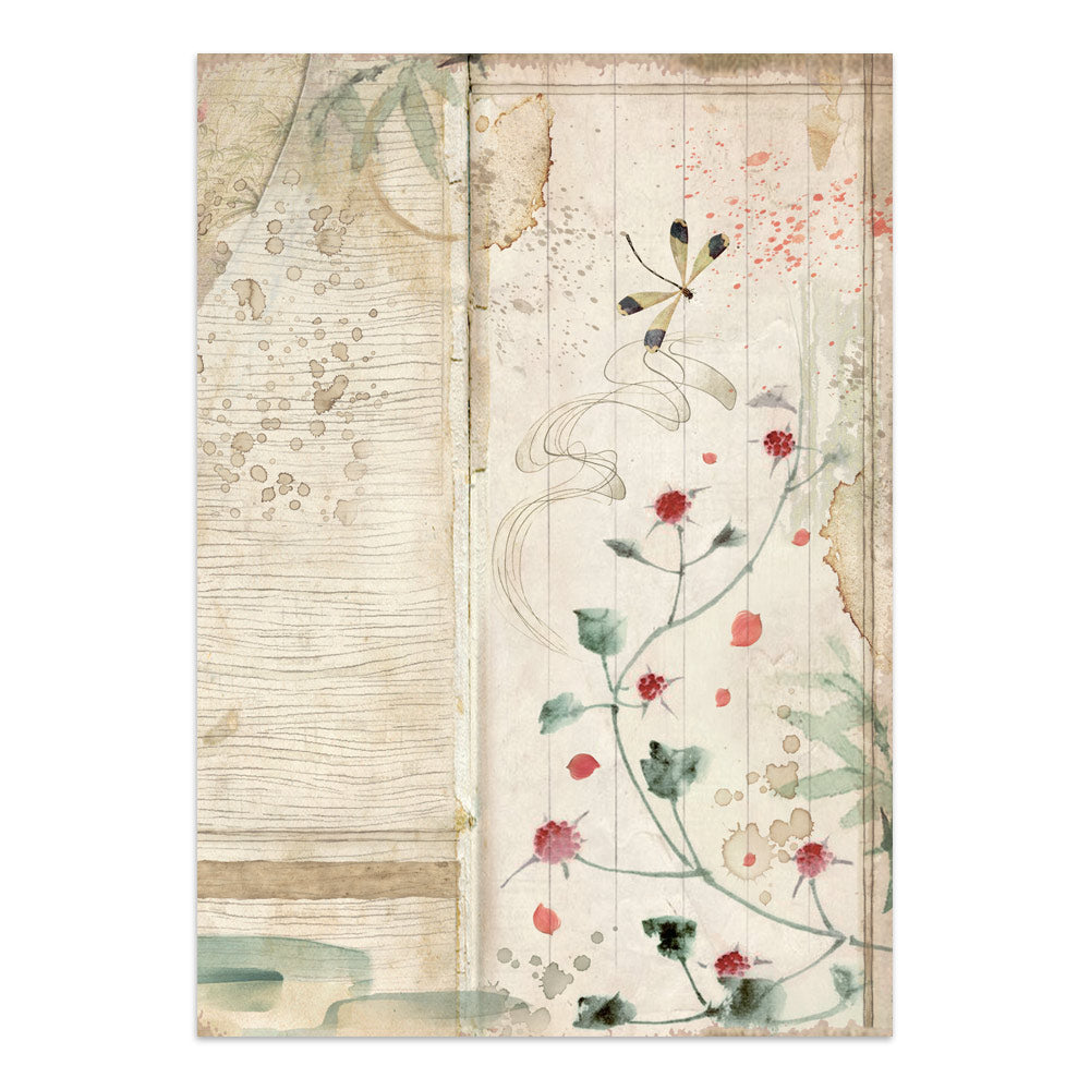 Printed Art Junk Journal: Stickers, Cut-Outs, Backgrounds For Art And Craft - Oriental Garden