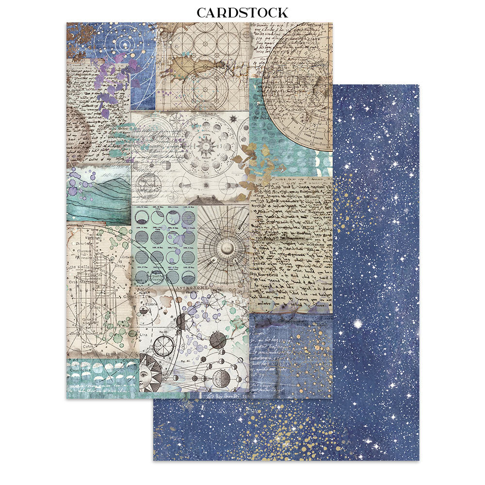 Printed Art Junk Journal: Stickers, Cut-Outs, Backgrounds For Art And Craft - Cosmos
